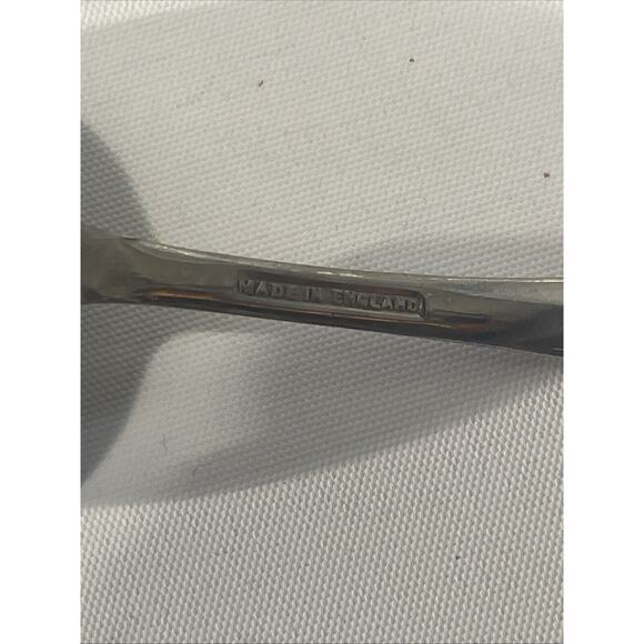 Vintage Silver Plated Edged Crystal Sugar Bowl From England - With Spoon - Picture 5 of 9